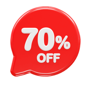 Até 70% OFF