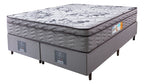 Cama Box King Colchão OrtoFirm + Box 193x203x67 One Face Espuma D45 Cinza