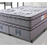 Cama Box King Colchão OrtoFirm + Box 193x203x67 One Face Espuma D45 Cinza