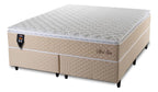 Cama Box King Size Alford 193x203x66 Bege C/ Molas Ensacadas