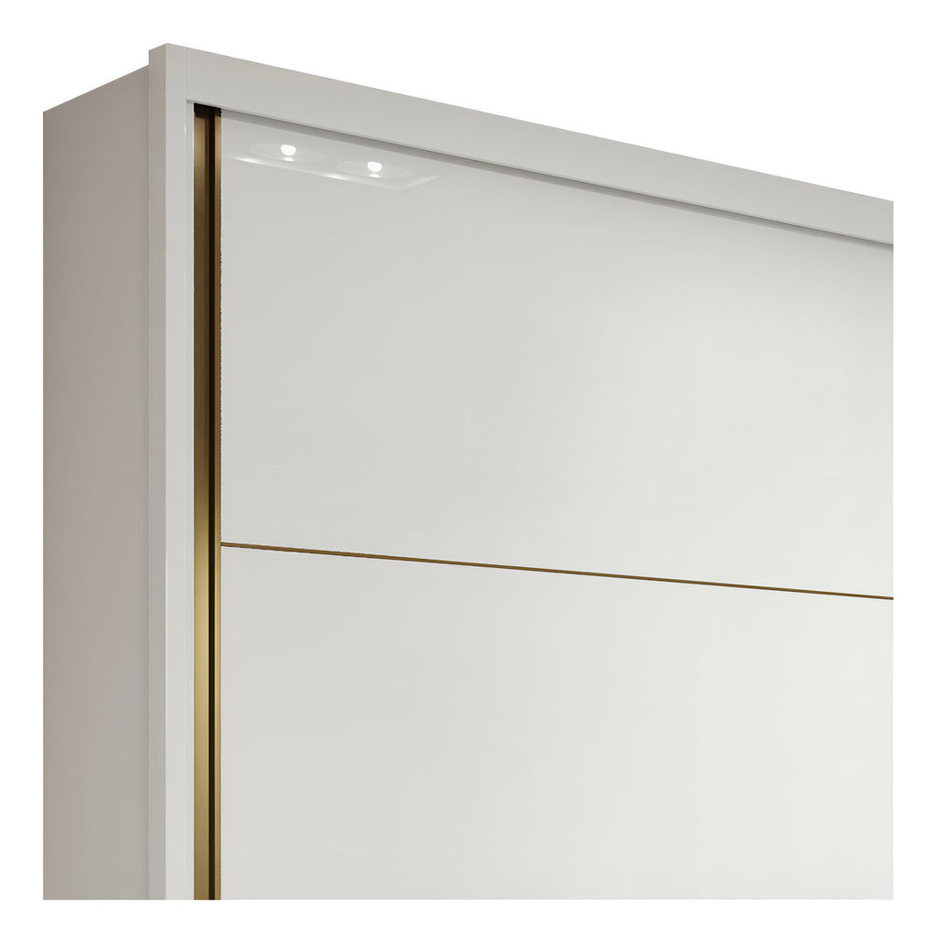 Guarda-roupa Casal 100% MDF 2 Pts 6 Gav Toronto Plus sem Espelho Branco Móveis Lopas