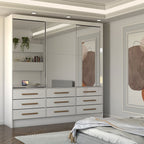 Guarda Roupas Casal Taylor 3 Portas Branco