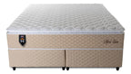 Cama Box King Size Alford 193x203x66 Bege C/ Molas Ensacadas