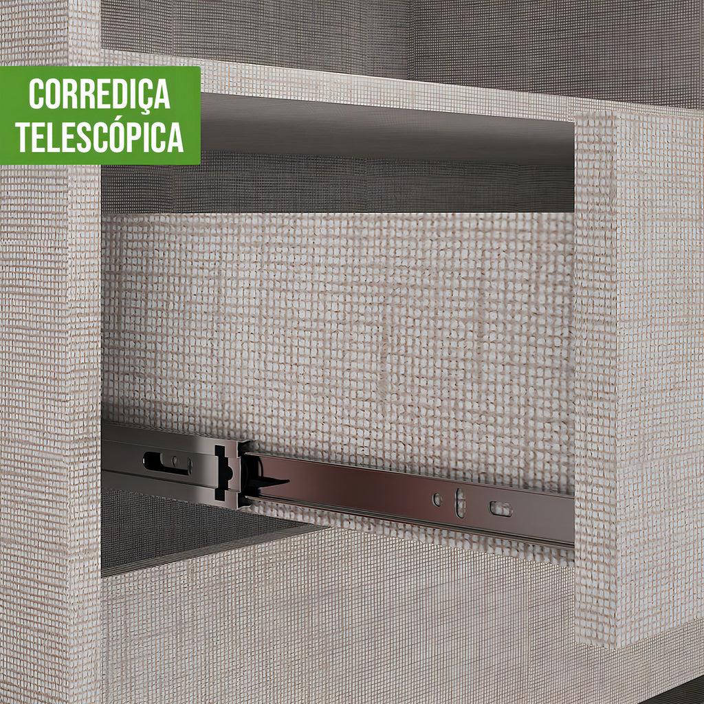 Guarda-roupa Casal 100% MDF 2 Pts 6 Gav Toronto Plus sem Espelho Branco Móveis Lopas