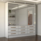 Guarda Roupas Casal Taylor 3 Portas Branco