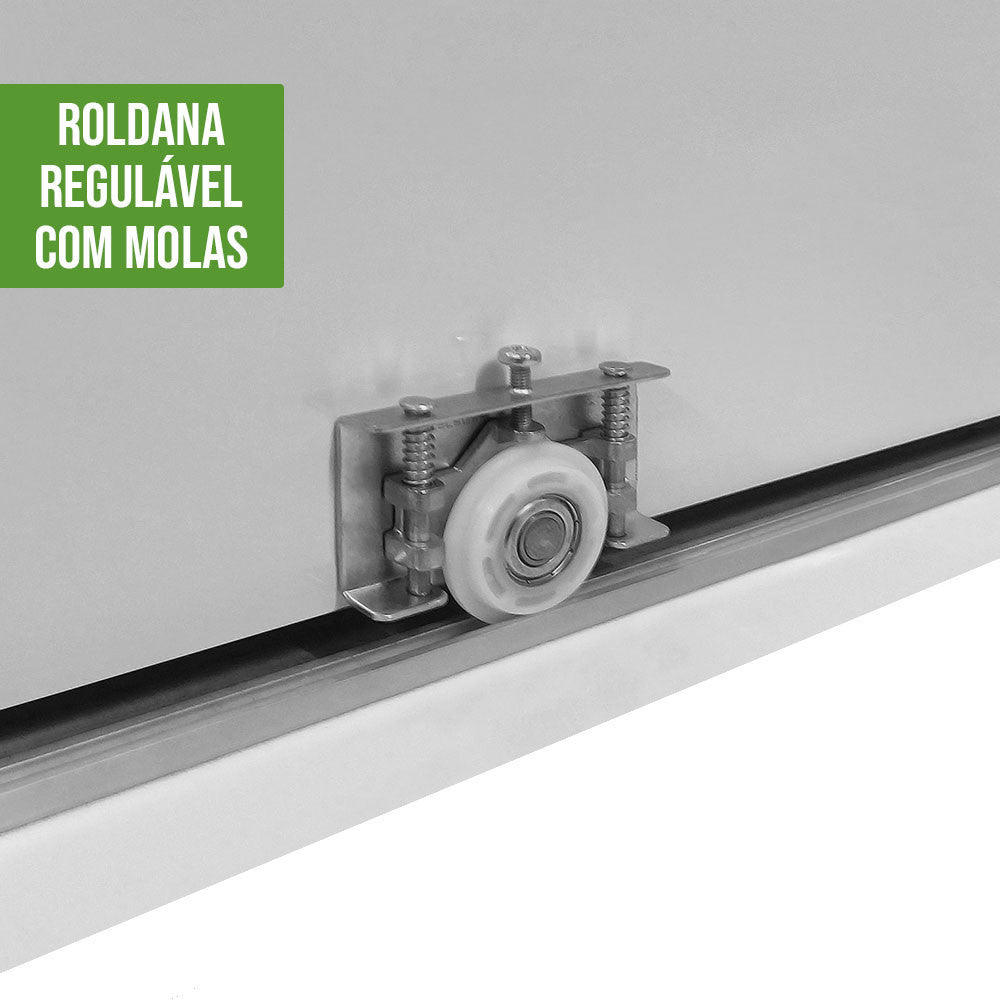 Guarda-roupa Casal 100% MDF 2 Pts 6 Gav Toronto Plus sem Espelho Branco Móveis Lopas