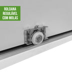 Guarda-roupa Casal 100% MDF 2 Pts 6 Gav Toronto Plus sem Espelho Branco Móveis Lopas