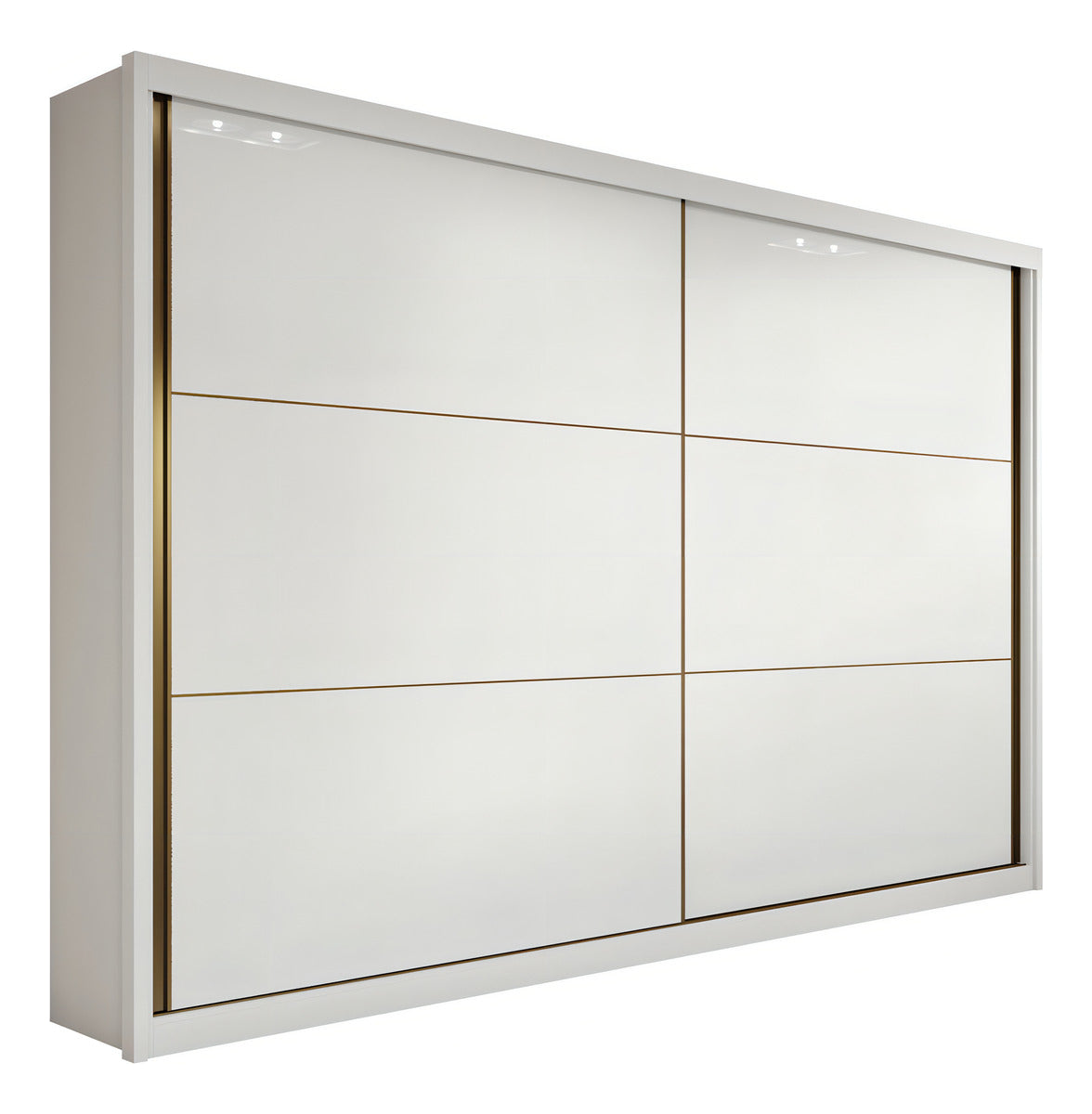 Guarda-roupa Casal 100% MDF 2 Pts 6 Gav Toronto Plus sem Espelho Branco Móveis Lopas