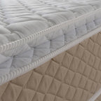 Cama Box King Size Alford 193x203x66 Bege C/ Molas Ensacadas