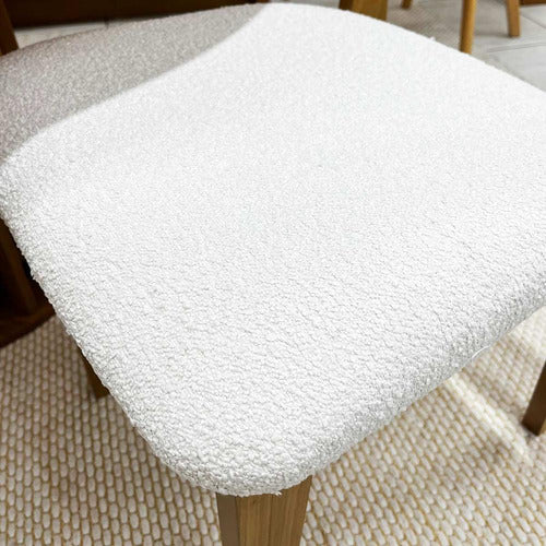 Mesa Redonda Dalla Costa Mdf 105cm + 4 Cadeiras Sala Jantar