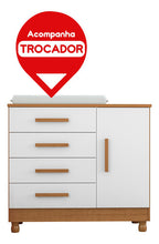 Comoda Trocador Bebe Colchão Impermeável Pé Regulador Altura