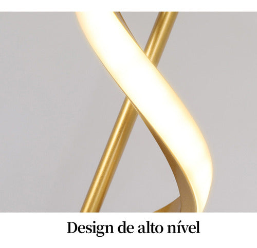 Pendente Led Espiral Moderno Minimalista Para Sala E Quarto